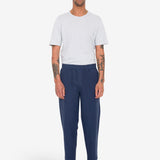 Drawcord Assembly Pant - Soft Navy Cotton Linen