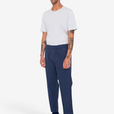 Drawcord Assembly Pant - Soft Navy Cotton Linen