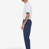 Drawcord Assembly Pant - Soft Navy Cotton Linen