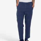 Drawcord Assembly Pant - Soft Navy Cotton Linen