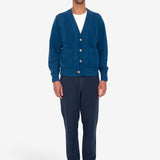 Saddle Cardigan - Navy Mix