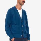 Saddle Cardigan - Navy Mix