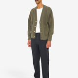 Saddle Cardigan - Sage Mix