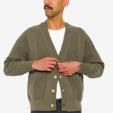 Saddle Cardigan - Sage Mix
