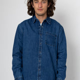 Teddy Long Sleeve Shirt - Jean Wash