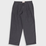 Wide Fit Trouser - Charcoal Hemp Canvas