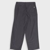 Wide Fit Trouser - Charcoal Hemp Canvas