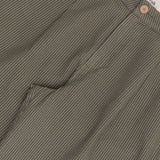 Wide Fit Trouser - Sage Overdyed Stripe
