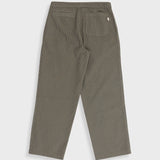 Wide Fit Trouser - Sage Overdyed Stripe