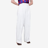 Pleated Trousers - Ecru Twill