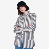 Boyfriend Shirt - Coal Ecru Shirt