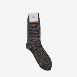 Melange Socks - Navy Tan Mix