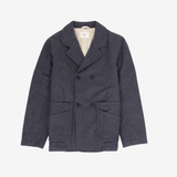Fleecy Peacoat - Grey Melange