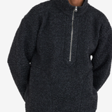 Overhead Fleece - Charcoal Curly Wool