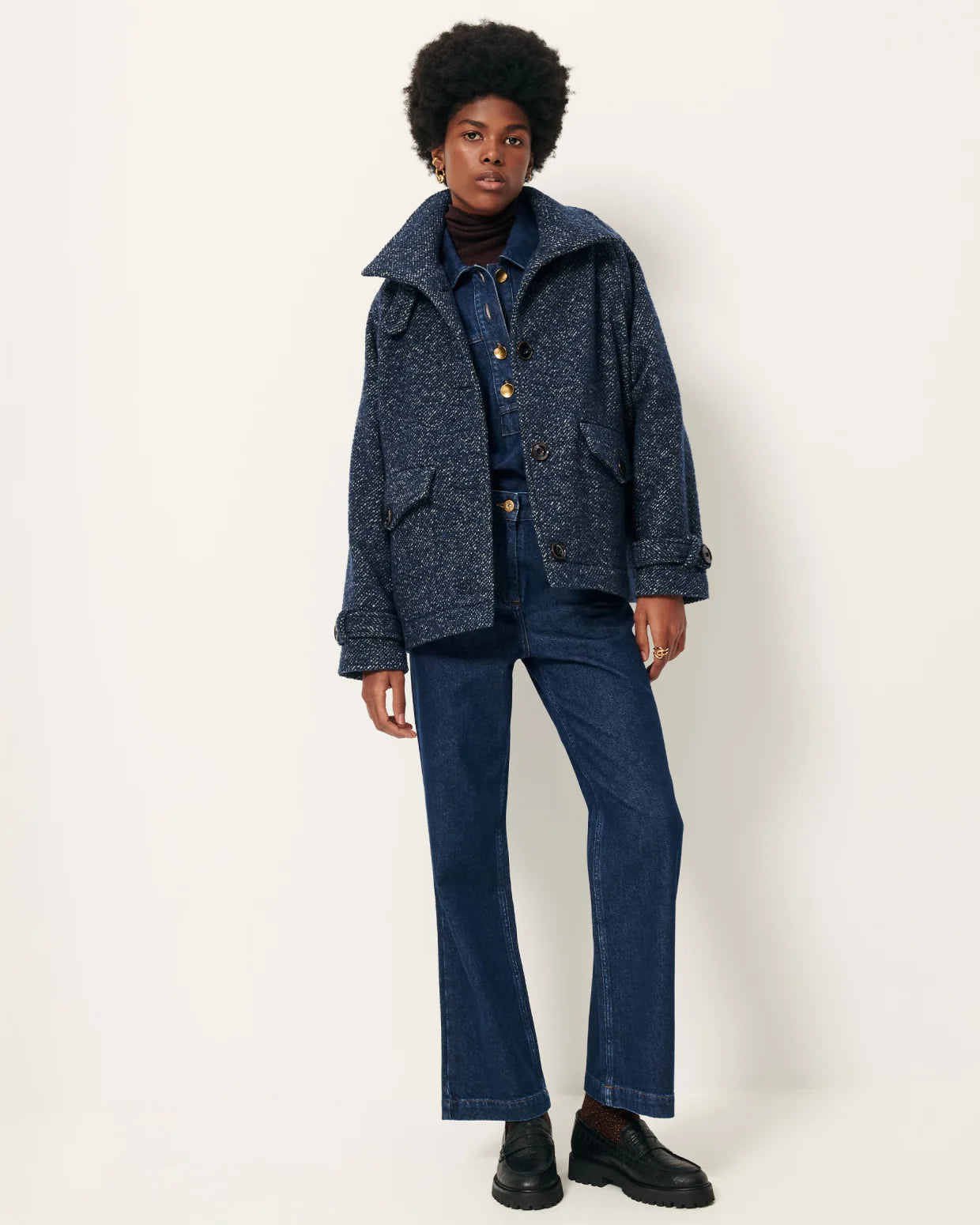 Sessun Sessun | Lee Valley Coat - Denim Wool