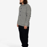 Perry Basket Overshirt - Navy / Ecru / Green