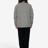 Perry Basket Overshirt - Navy / Ecru / Green