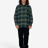 Treng Check Shirt - Teal / Mustard