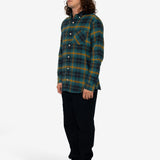 Treng Check Shirt - Teal / Mustard