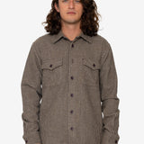 Erin Overshirt - Chocolate Microcheck