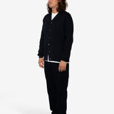Cosmo High Break Cardigan - Black