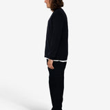 Cosmo High Break Cardigan - Black