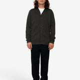 Cosmo High Break Cardigan - Dark Olive