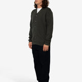 Cosmo High Break Cardigan - Dark Olive