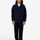 Cosmo High Break Cardigan - Navy / Black