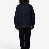 Doherty Raw Denim Overshirt - Mid Blue