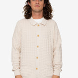 Drew Polo Cardigan - Ivory