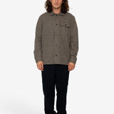 Reece Overshirt - Chocolate Brown / Black