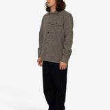 Reece Overshirt - Chocolate Brown / Black