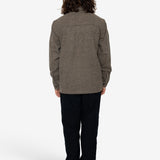 Reece Overshirt - Chocolate Brown / Black