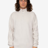 Marron Quarter-Zip - Stone