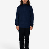 Marron Quarter-Zip - Navy