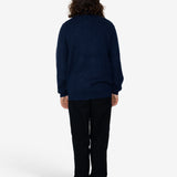 Marron Quarter-Zip - Navy