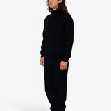 Marron Quarter-Zip - Black