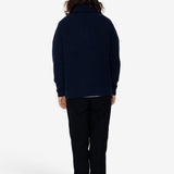 Heavy Shawl Cardigan - Navy