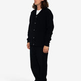 Heavy Shawl Cardigan - Black