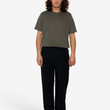 Drawcord Moleskin Trousers - Black