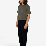 Drawcord Moleskin Trousers - Black