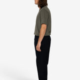 Drawcord Moleskin Trousers - Black
