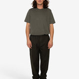 Drawcord Moleskin Trousers - Dark Khaki