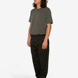Drawcord Moleskin Trousers - Dark Khaki