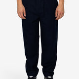 Drawcord Moleskin Trousers - Dark Navy