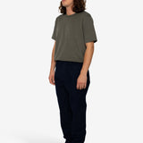 Drawcord Moleskin Trousers - Dark Navy