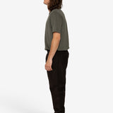 Drawcord Cord Trousers - Dark Khaki