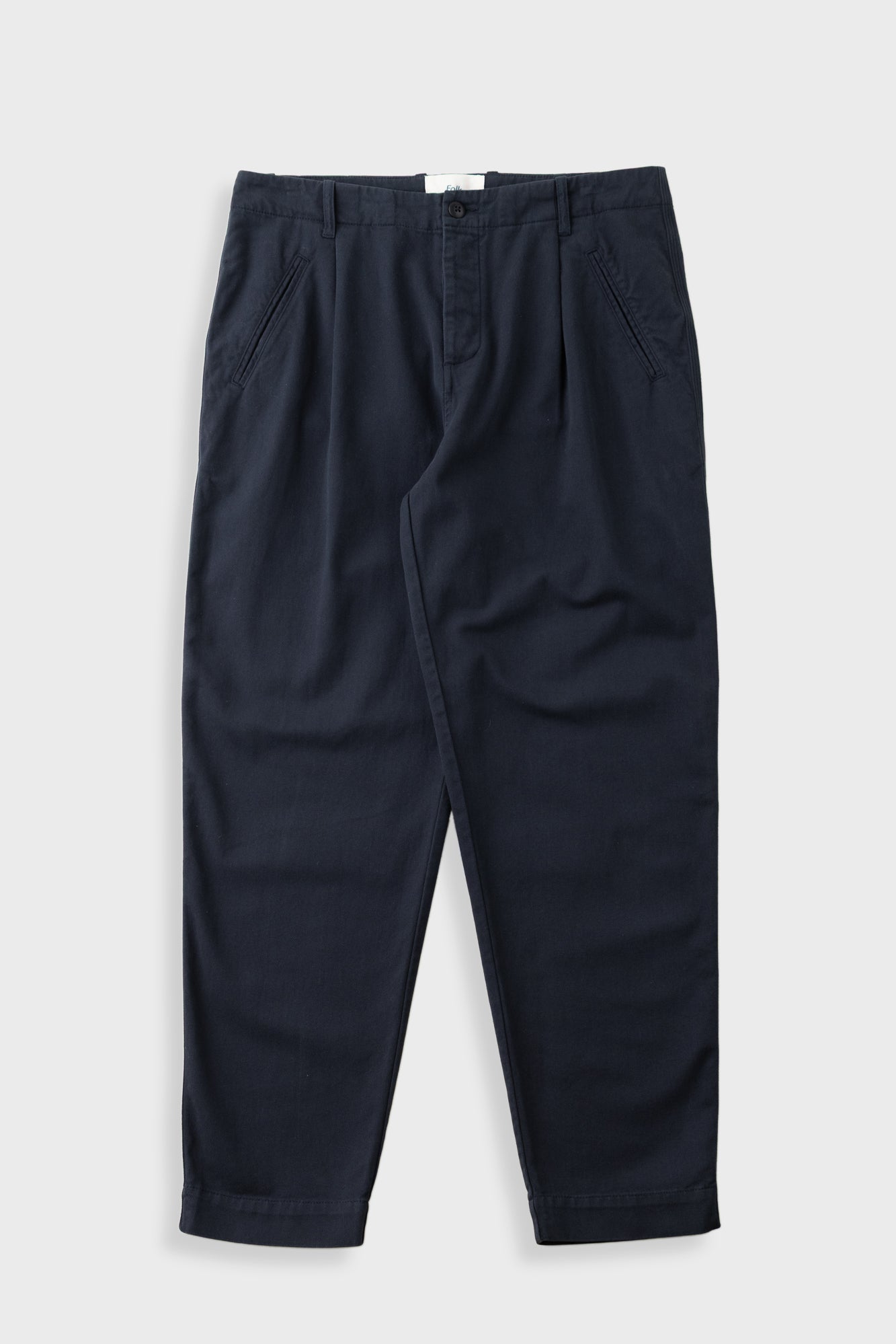 Folk | Folk Assembly Pant - Soft Black Brushed Twill