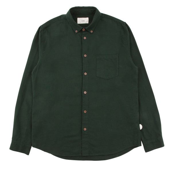 Relaxed Fit Shirt - Dark Fern Flannel